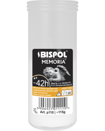 Запаска до лампадки Bispol Memoria парафінова 42 години (p110)