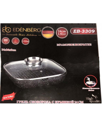 Сковорода-гриль Edenberg із кришкою 28 см (EB-3310)