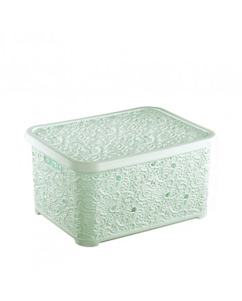 Скриня Для Зберігання Elif Plastic З кришкою бірюзовий