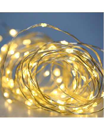 Гірлянда РОСА 200 LED, 20 м, реле 8 режимів, теплий білий (1902-07)