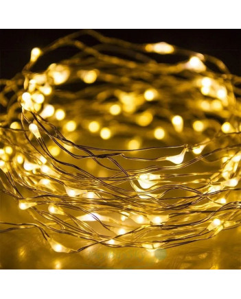 Гірлянда РОСА 30 LED, 3 м, на батарейках, теплий білий (1976-07)