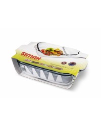 Гусятниця SIMAX Classic скляна з кришкою 3.2 + 2.3 л (7356/7366)