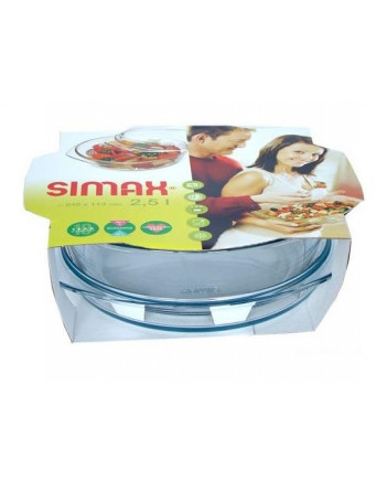 Гусятниця SIMAX з кришкою кругла 2.5 л (6176-6186)