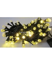 Гірлянда рубін 500 LED, 28 м, теплий білий (чорний провід) (1285-07)