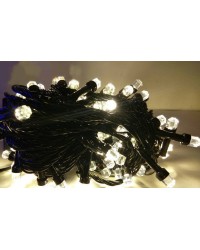 Гірлянда рубін 100 LED, 7 м, білий (чорниий провід) (1281-03)