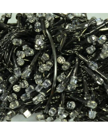 Гірлянда рубін 200 LED, 13 м, мульті (чорний провід) (1282-54)