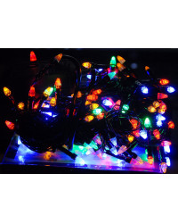 Гірлянда конус 500 LED, 28 м, мульті (чорний провід) (1250-01)