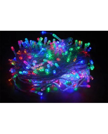Гірлянда 100 LED, 6 м, мульті (прозорий провід) (1110-01)