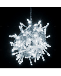 Гірлянда 100 LED, 6 м, білий (прозорий провід) (1110-03)