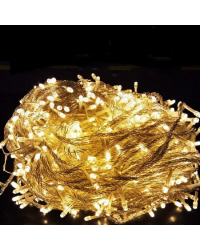 Гірлянда 100 LED, 6 м, теплий білий (прозорий провід) (1110-07)