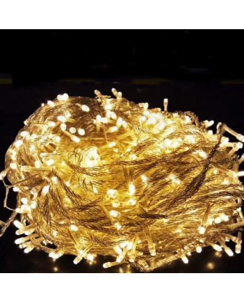 Гірлянда 100 LED, 6 м, теплий білий (прозорий провід) (1110-07)