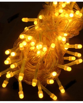 Гірлянда 100 LED, 6 м, жовтий, однотон (1183-06)